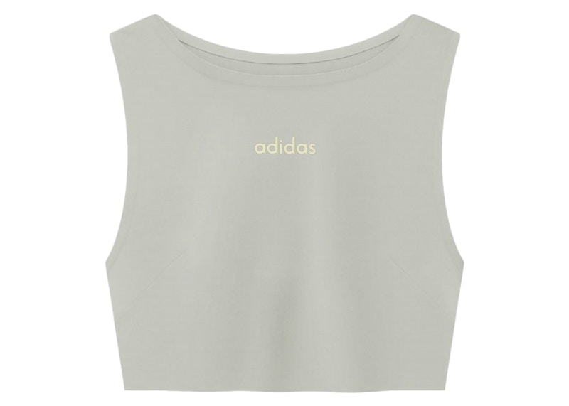Pre-owned Fear Of God Athletics Womens Crop Tank In Sesame In Brown