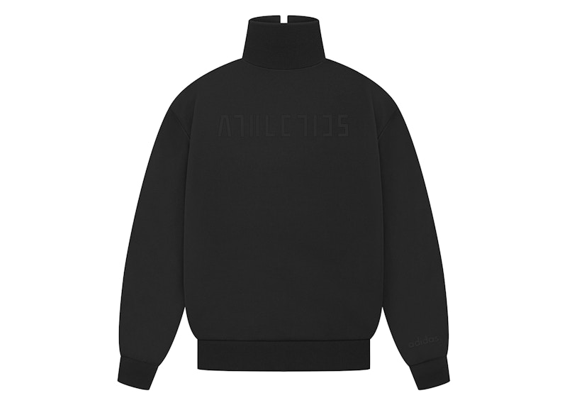 Pre-owned Fear Of God Athletics Womens Tricot Mockneck In Black
