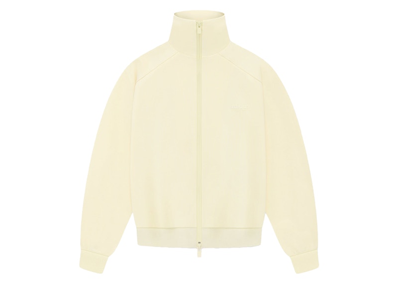 Pre-owned Fear Of God Athletics Womens Tricot Track Jacket In Pale Yellow