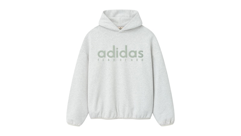 Pre-owned Fear Of God Men's Athletics Cotton Fleece Hoodie In Light Heather In Gray