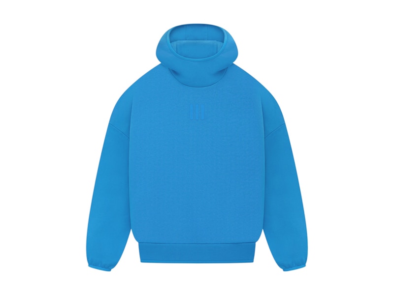 Pre-owned Fear Of God Men's Athletics Heavy Fleece Hoodie In Blue Rush