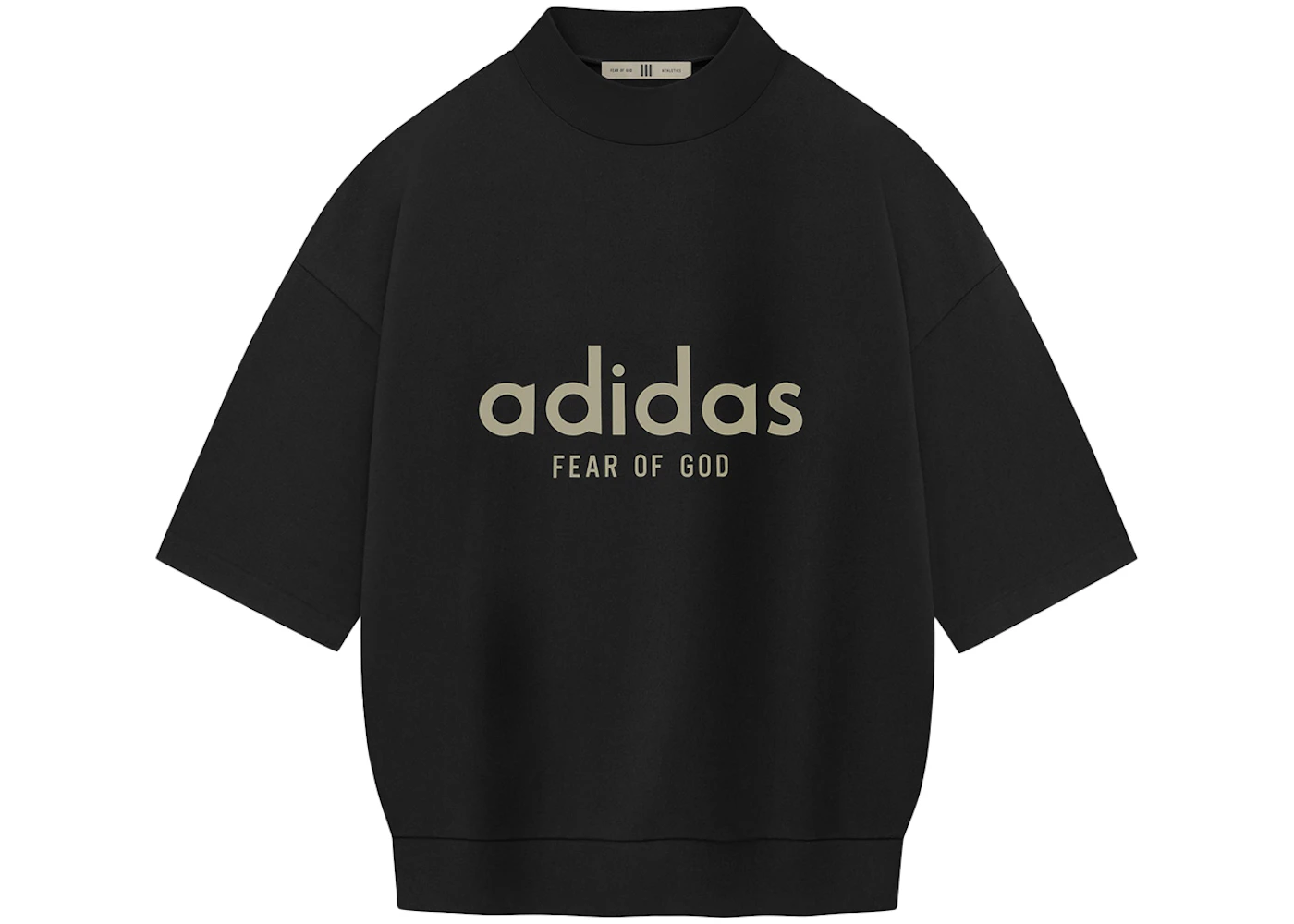 Fear of God Athletics Heavy Jersey 3/4 Mock Tee Black Men's FW23