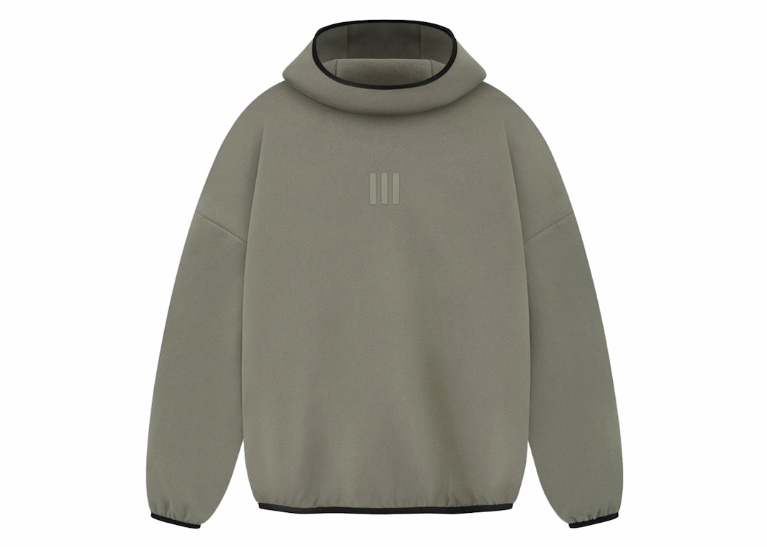 Pre-owned Fear Of God Athletics Suede Fleece Hoodie Clay