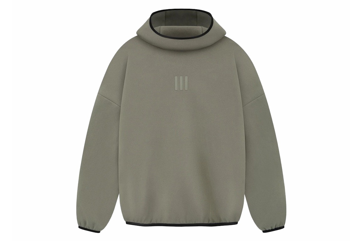 Pre-owned Fear Of God Athletics Suede Fleece Hoodie Clay