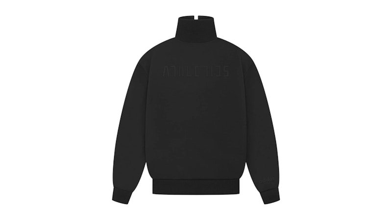 Pre-owned Fear Of God Athletics Women's Tricot Mockneck In Black