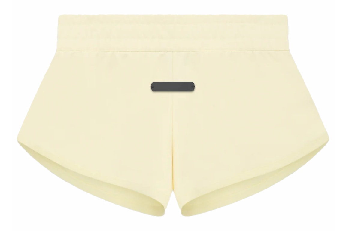 Pre-owned Fear Of God Athletics Women's Tricot Short Pale Yellow