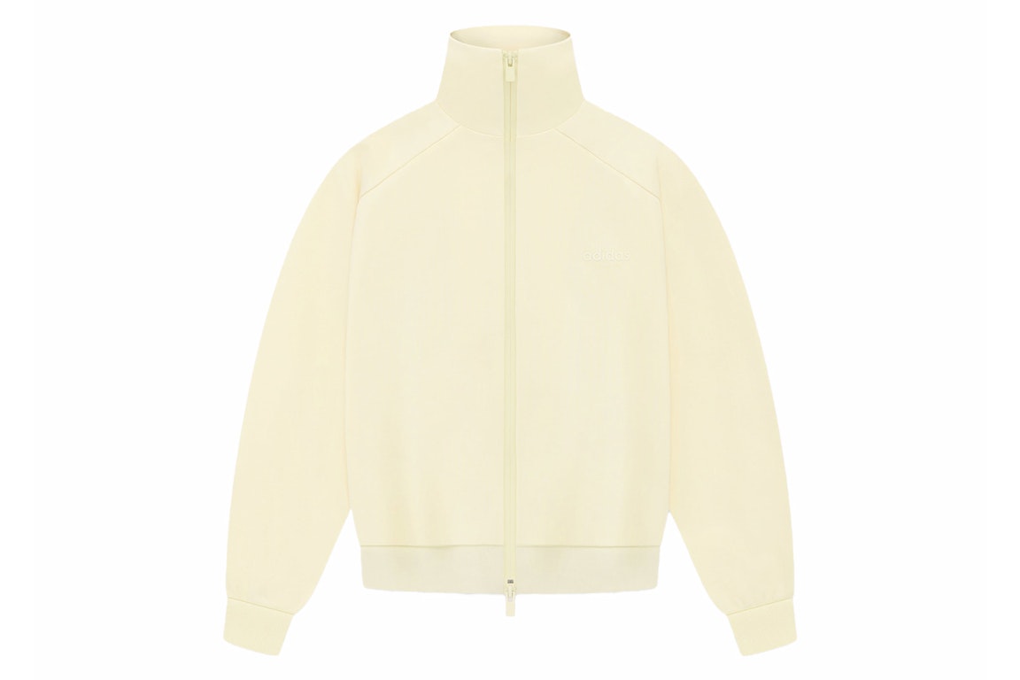 Pre-owned Fear Of God Athletics Women's Tricot Track Jacket Pale Yellow