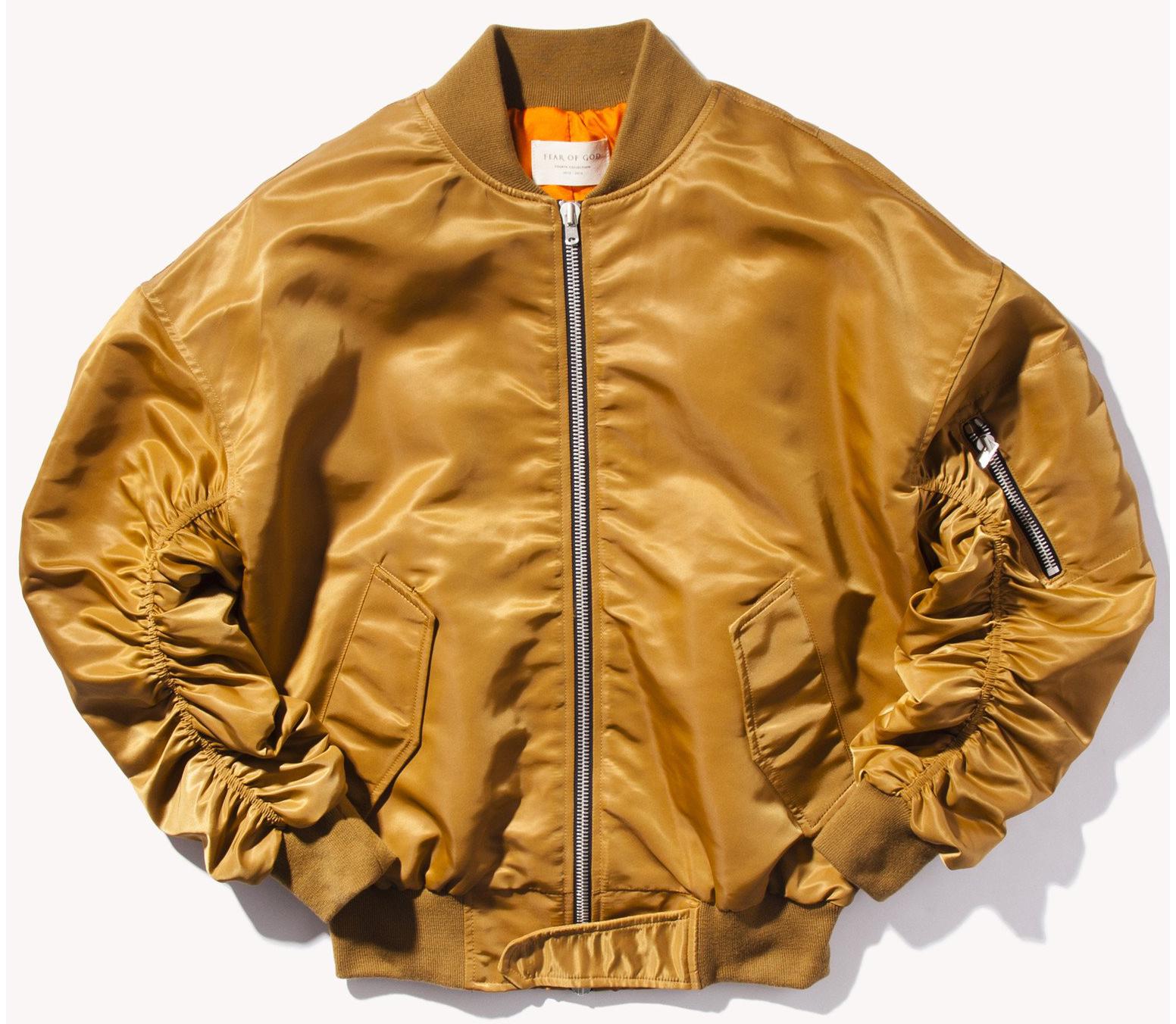 FEAR OF GOD Bomber Jacket Gold - Fourth Collection