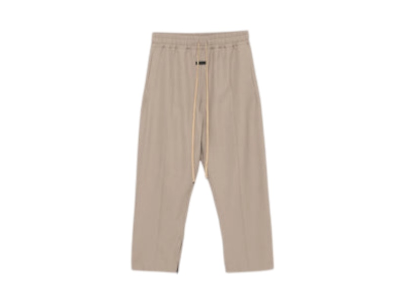 Pre-owned Fear Of God Men's  Center Seam Track Pants In Dusty Beige