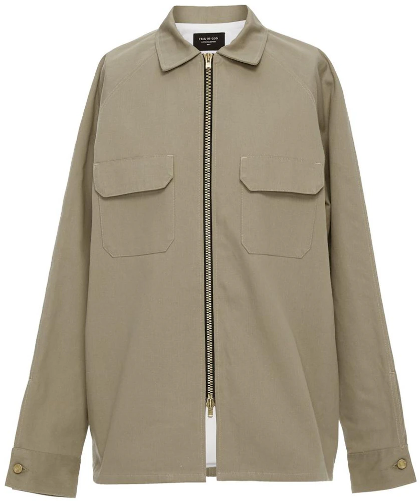 FEAR OF GOD Chino Workshirt Shirt Khaki Men's - Fifth Collection - US