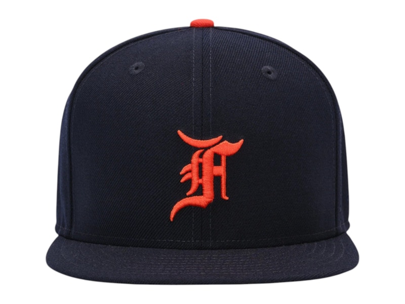 Pre-owned Fear Of God Men's Detroit Tigers 59fifty Cap In Navy Blue
