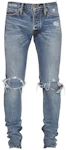 Corteiz C-Star Stitch-Down Jeans - Dark Wash - Hypevision