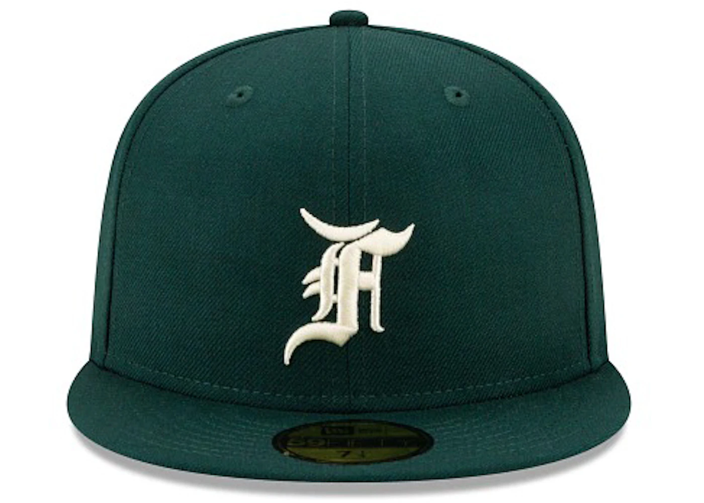 Dark green fear of god essential 59fifty fitted Clearance