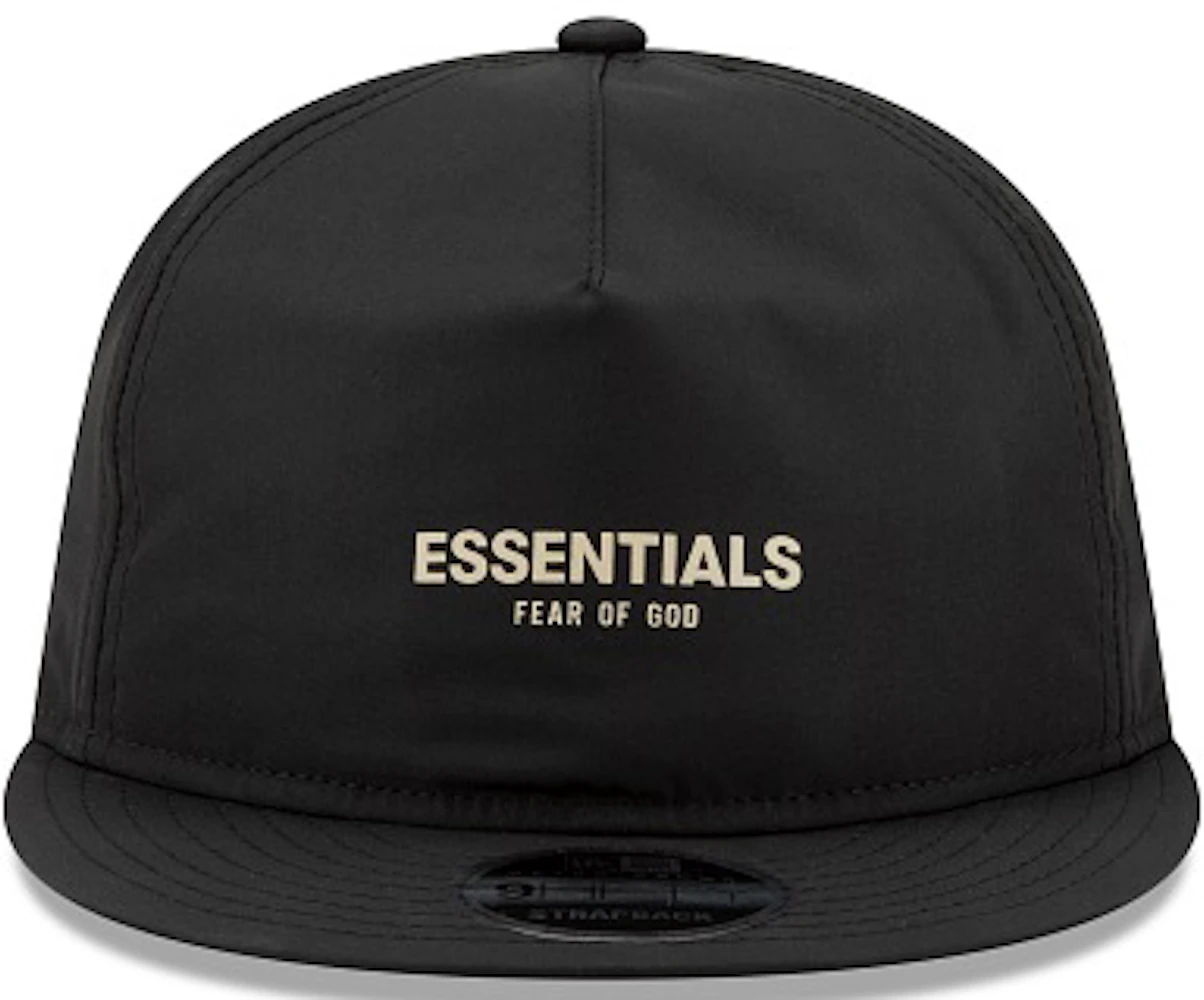 Fear of God Essentials New Era 9Fifty Retro Crown A-Frame Hat Black ...