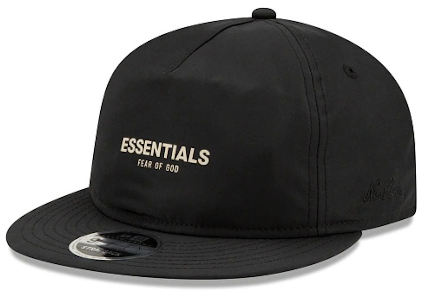 Fear of God Essentials New Era 9Fifty Retro Crown A-Frame Hat Black ...