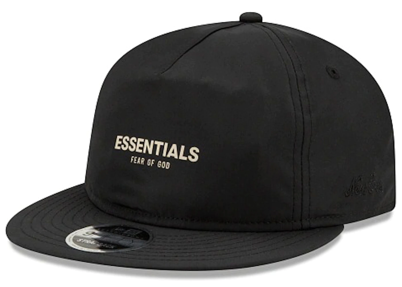 Fear of God Essentials New Era 9Fifty Retro Crown A-Frame Hat Black - FW21