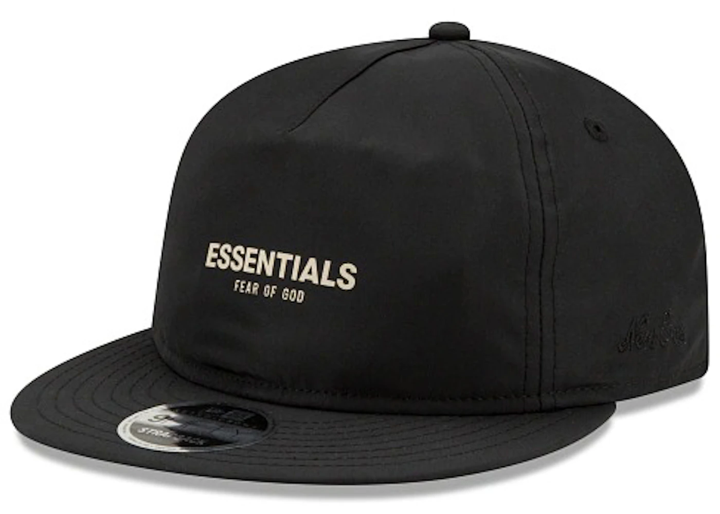 Fear of god essentials black 9fifty retro crown strapback Outlet