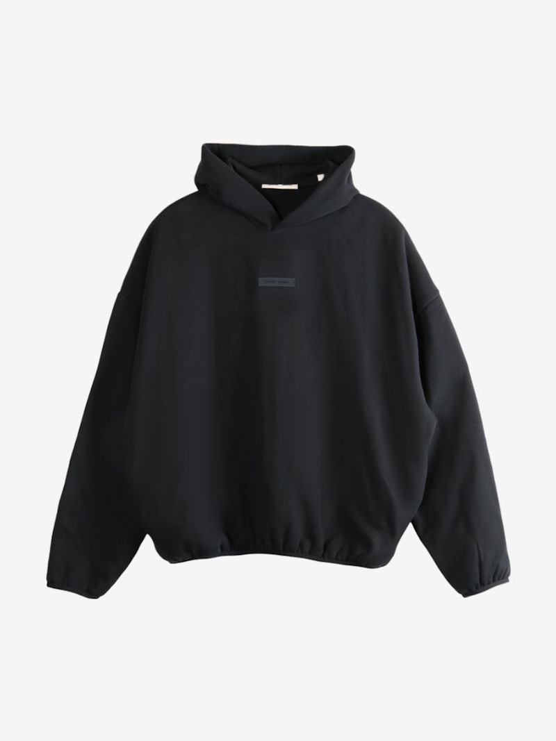 ⭐︎は⭐︎ESSENTIALS フーディ ブラック M Fear of God Essentials Classic Fleece Hoodie Jet Black Men's