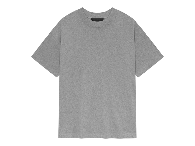 Pre-owned Fear Of God Men's  Essentials 3 Pack Essential Tee Shirt In Heather Gray