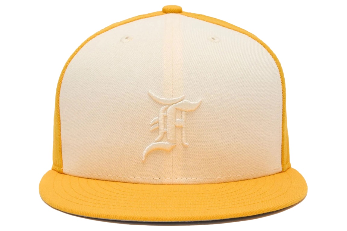 Pre-owned Fear Of God Essentials 59fifty Fitted Hat Gold