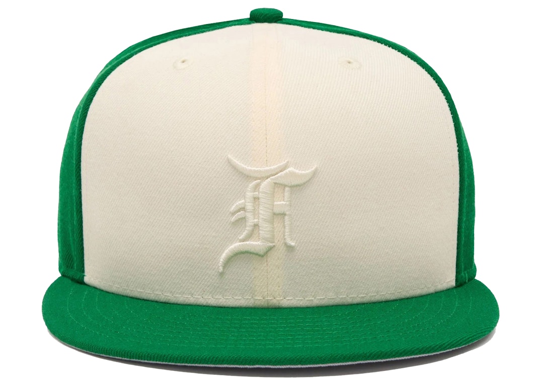 Pre-owned Fear Of God Essentials 59fifty Fitted Hat Kelly Green