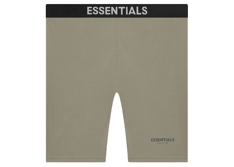 Pre-owned Fear Of God Men's  Essentials Athletic Biker Short In Charcoal