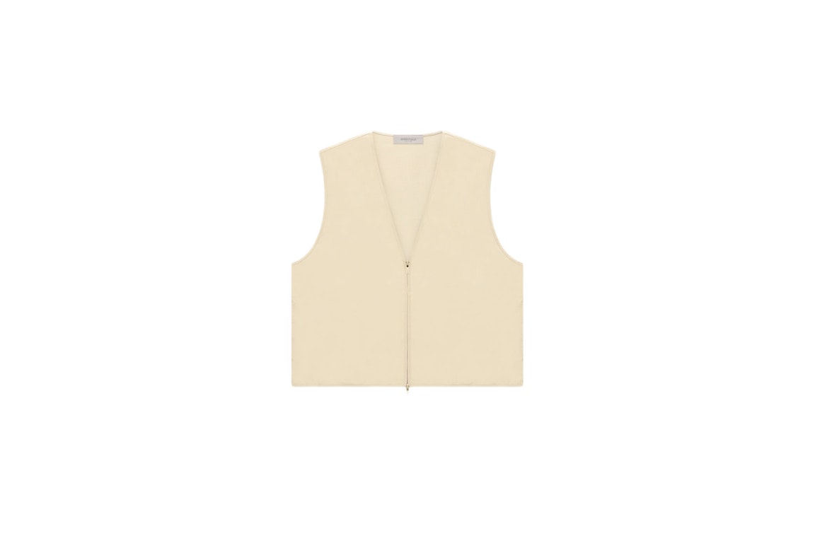 Pre-owned Fear Of God Essentials Barn Vest Egg Shell