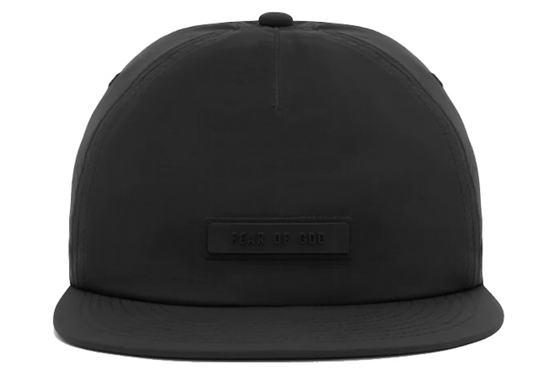 Pre-owned Fear Of God Essentials Baseball Hat Black