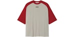 Fear of God Essentials Baseball Tee Smoke Grey/Crimson