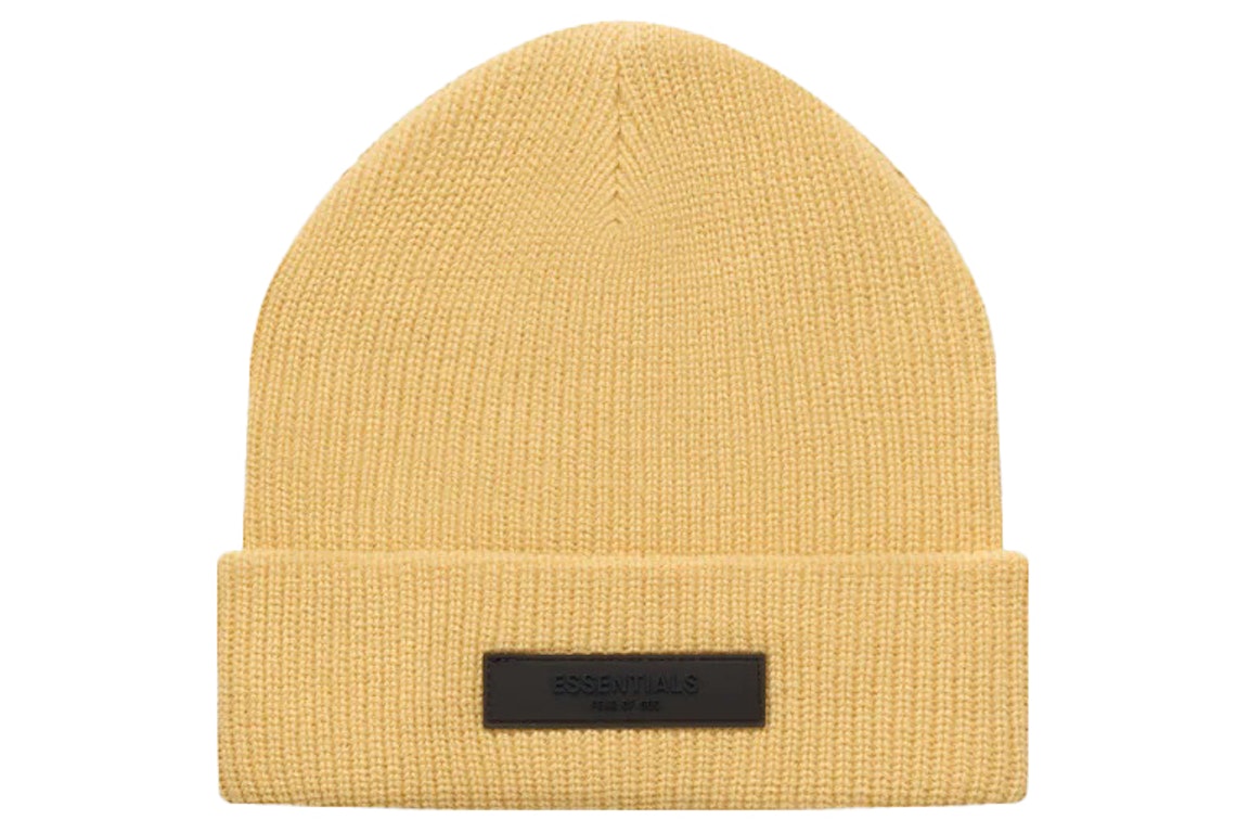 Pre-owned Fear Of God Essentials Beanie Light Tuscan
