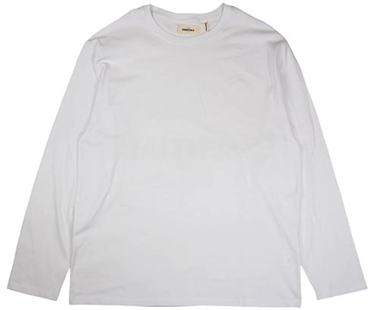 Fear of God Essentials Boxy Graphic Long Sleeve T-Shirt White - FW18 - US