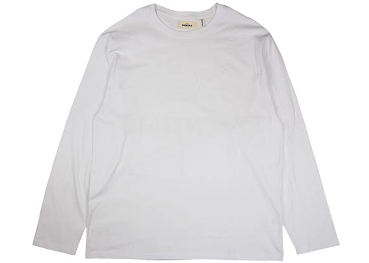 FEAR OF GOD Essentials Boxy Graphic Long Sleeve T-Shirt White