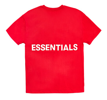 FEAR OF GOD Essentials Boxy Graphic T-Shirt Red