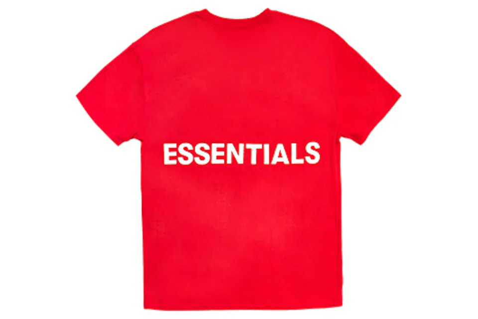 Fear of God Essentials Boxy Graphic T-Shirt Red