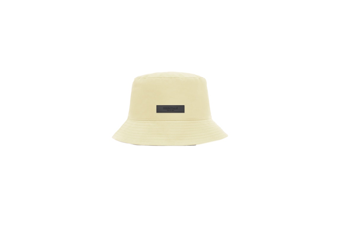 Pre-owned Fear Of God Essentials Bucket Hat Canary