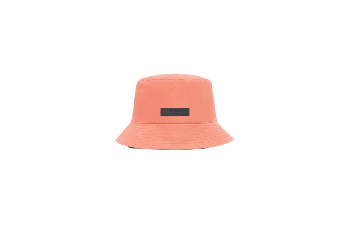 Pre-owned Fear Of God Essentials Bucket Hat Coral