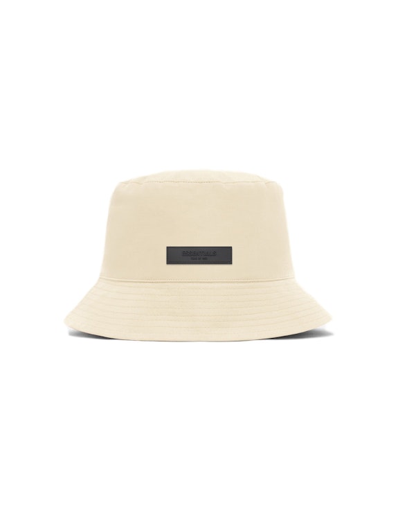 Pre-owned Fear Of God Essentials Bucket Hat Egg Shell