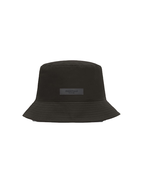 Pre-owned Fear Of God Essentials Bucket Hat Off-black