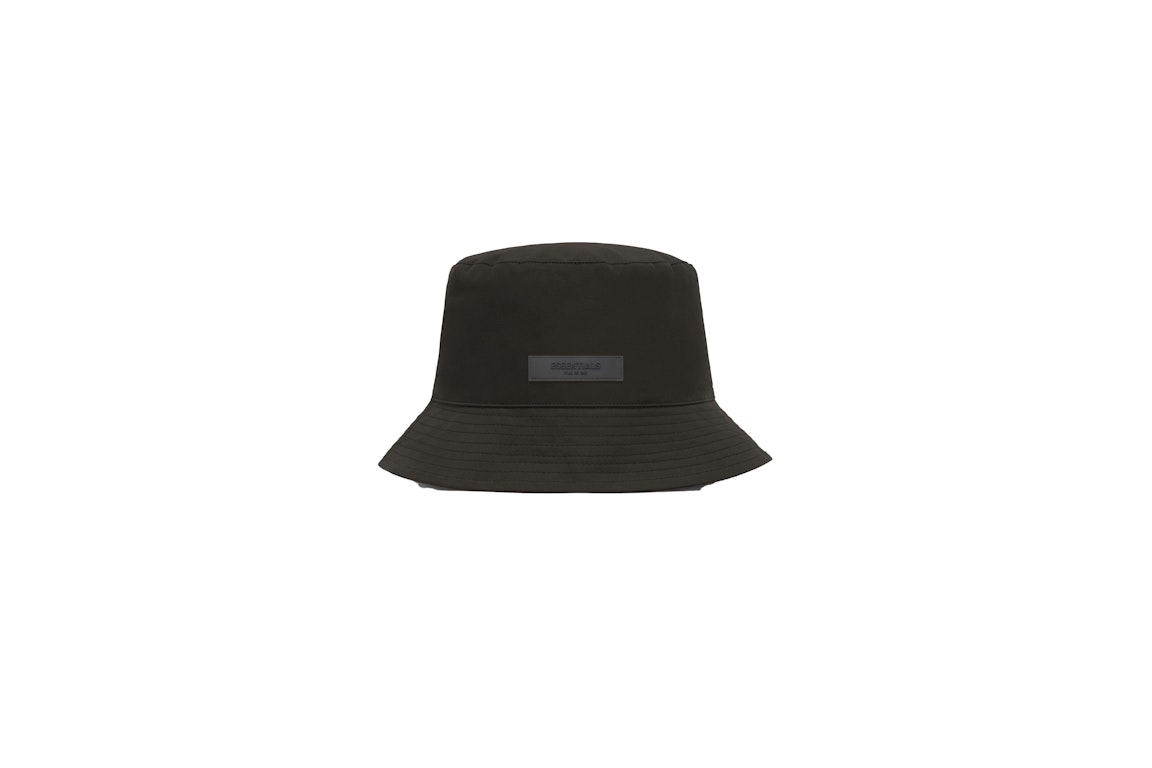 Pre-owned Fear Of God Essentials Bucket Hat Off-black