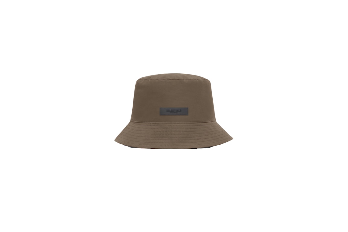 Pre-owned Fear Of God Essentials Bucket Hat Wood