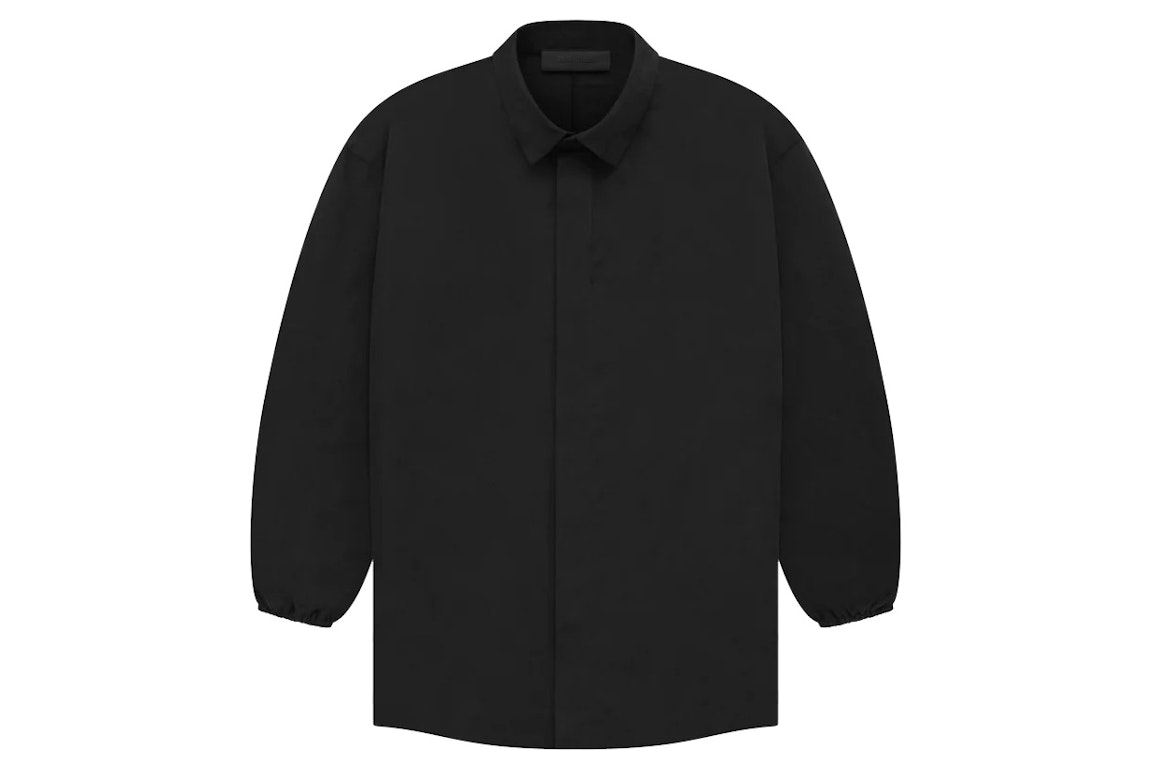 Pre-owned Fear Of God Essentials Button Down Shirt Black