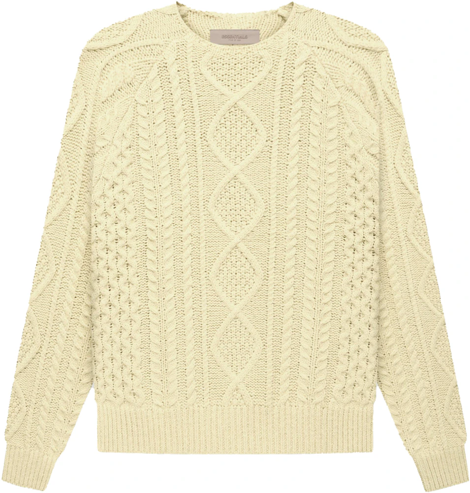 Fear of God Essentials Cable Knit Canary Men's - FW22 - GB