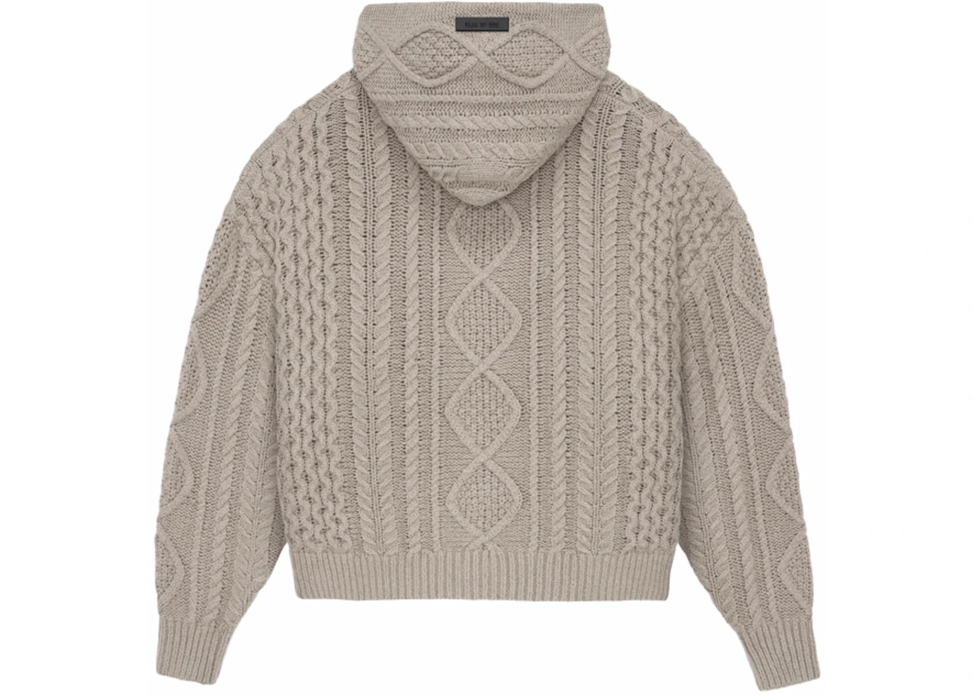 Fear of God Essentials Cable Knit Hoodie Core Heather Men's FW23 US