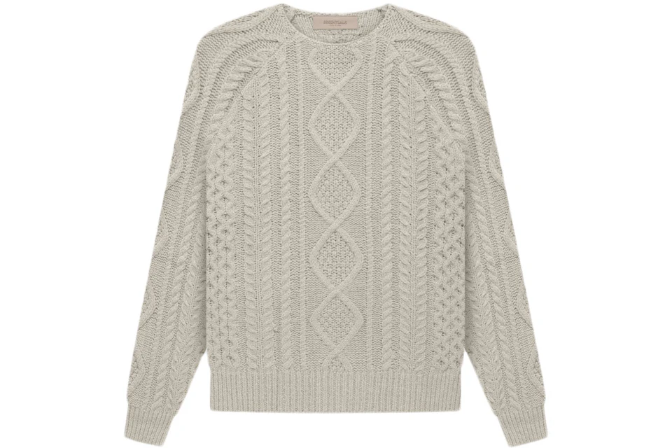 Fear of God Essentials Cable Knit Smoke