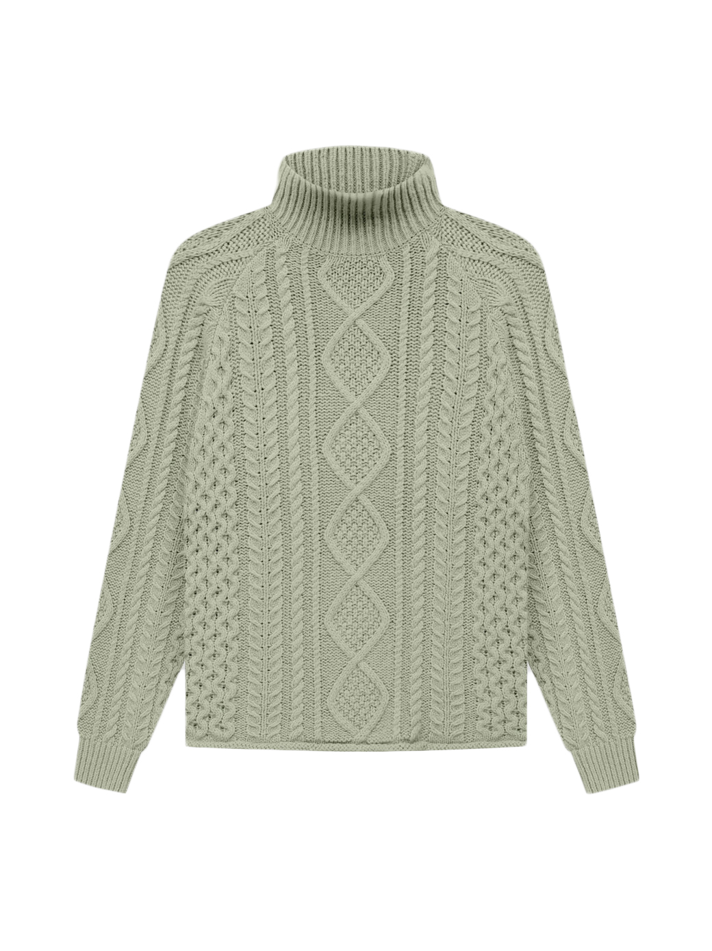 Fear of God Essentials Cable Knit Turtleneck Seafoam メンズ - SS22 ...