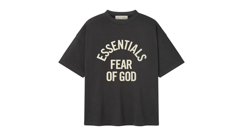 Fear of God Essentials Campus 90's Short Sleeve Tee Faded Black