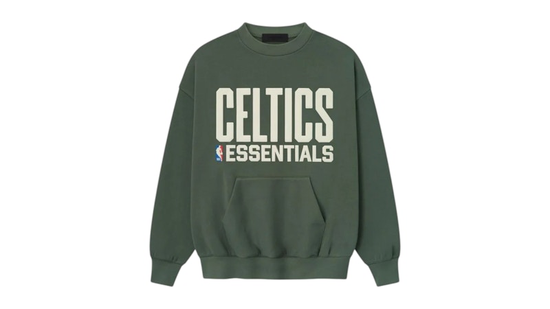FEAR OF GOD Pre-owned Men's Essentials Celtics Sport Crewneck Sweatshirt In Balsam Green