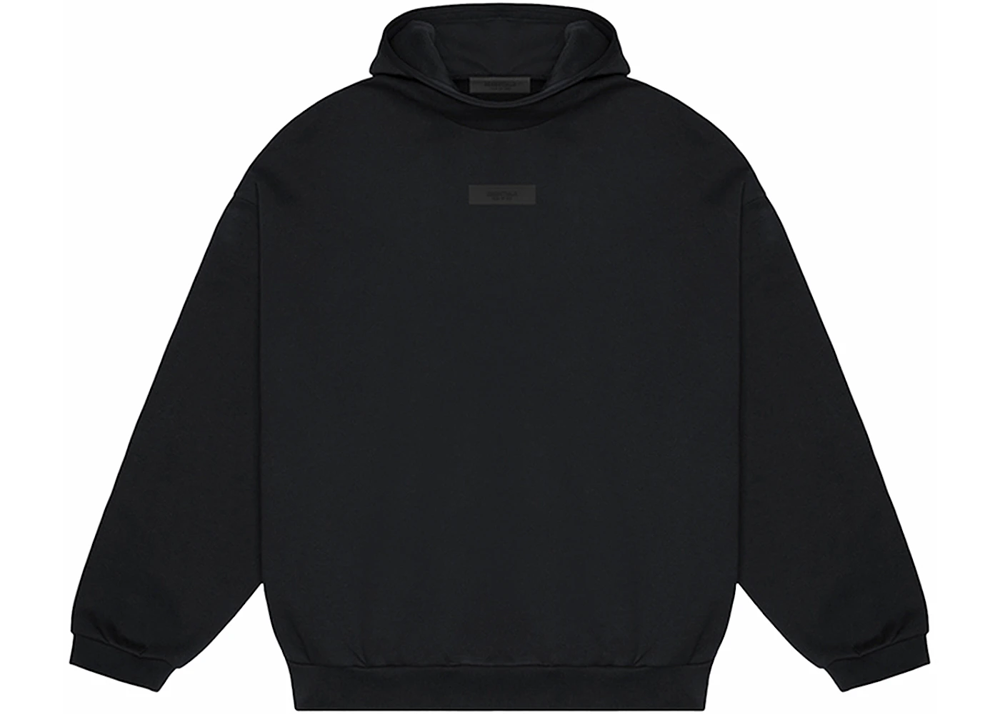 Fear of God Essentials Chest Logo Hoodie Jet Black/Jet Black Men's