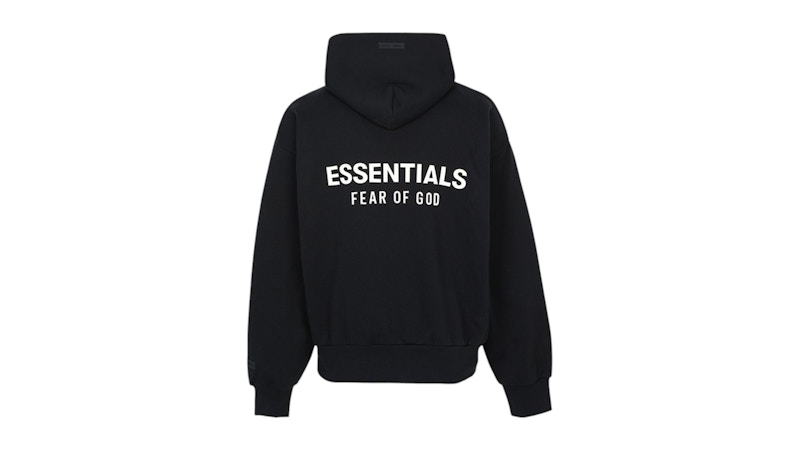 Fear of God Essentials Classic Fit Fleece Hoodie Black Men's
