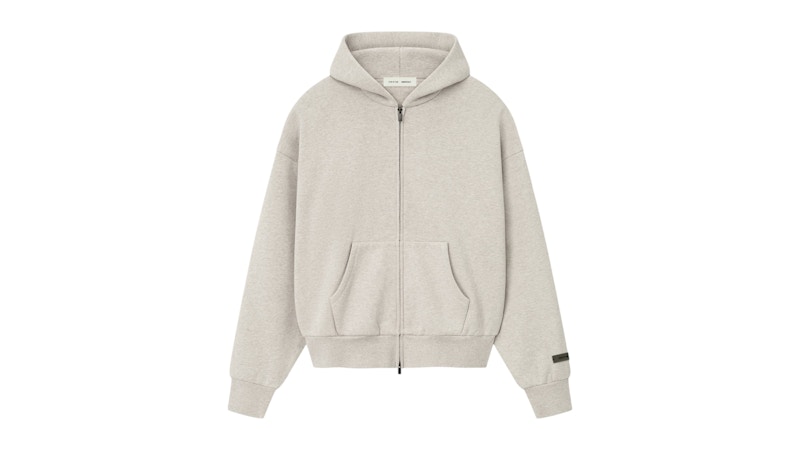 Fear of God Essentials Classic Full Zip-Up Hoodie Jet Black